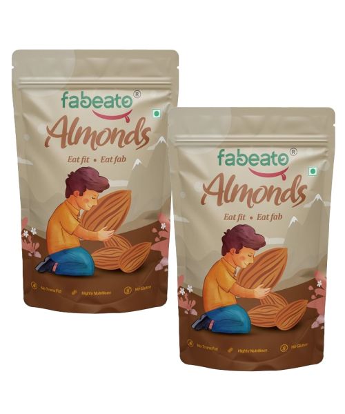 Fabeato: Natural Premium California Almonds - Combo (2*500gm )